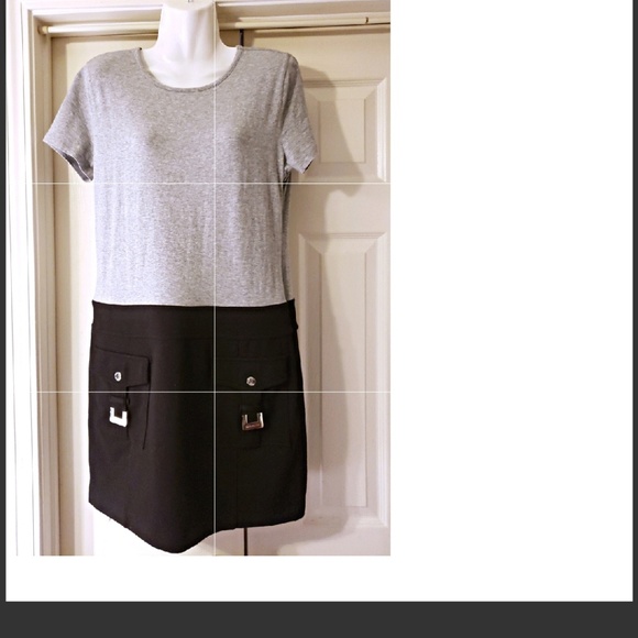 Michael Kors Dresses & Skirts - 🔥HP🔥11-18-19🔥NWOT MICHAEL KORS DRESS GR&BLK SZ8